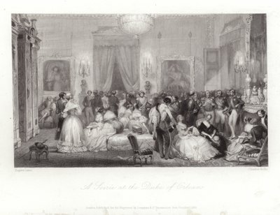 En soaré hos hertugen av Orleans av Eugene Louis Lami