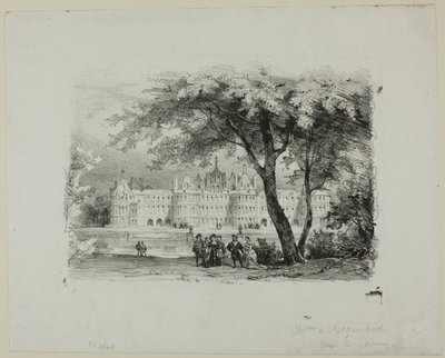 Chambord slott av Eugene Louis Lami