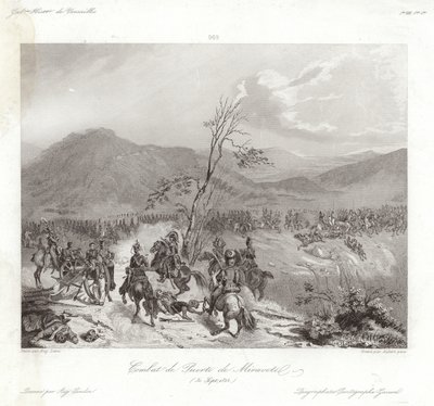 Kampen til Puerto de Miravete av Eugene Louis Lami