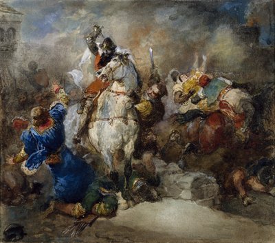 Bortføringen av Rebecca av Eugene Louis Lami