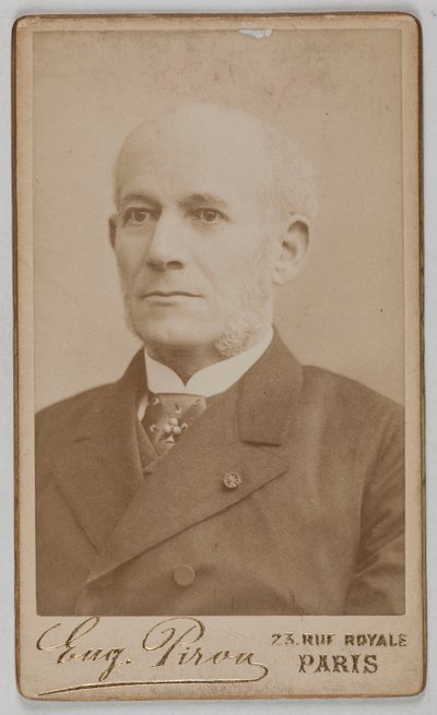 Porträt von Constant-Louis-Jean-Benjamin Jaurès (1823-1889), (Admiral, Diplomat, Politiker) av Eugene Pirou