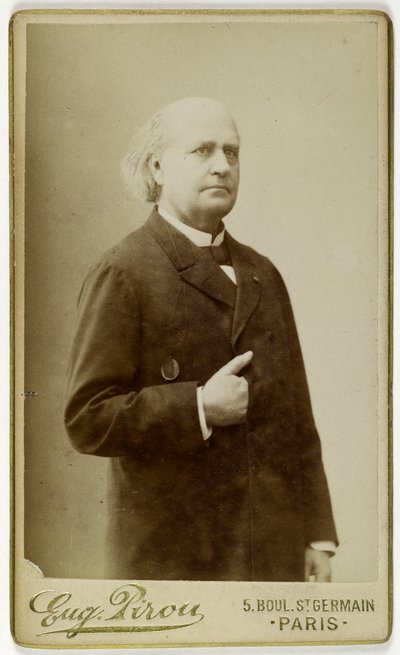 Porträt von Leconte de Lisle, (Charles Marie Leconte, genannt), (1818-1894), (Dichter) av Eugene Pirou