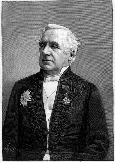 Portrett av baron Felix Hippolyte Larrey (1808-1895), fransk kirurg, medlem av Academy of Sciences og Academy of Medicine av Eugene Pirou