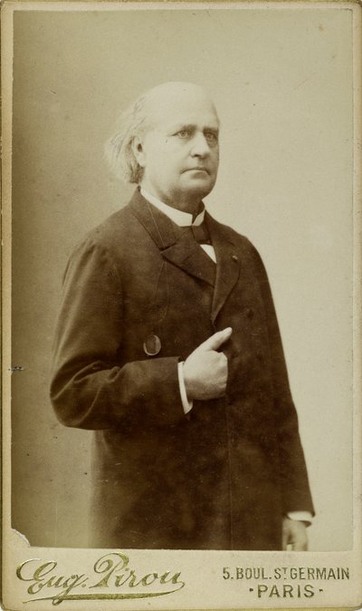 Portrett av Leconte de Lisle 1818-1894, ca. 1870. av Eugene Pirou