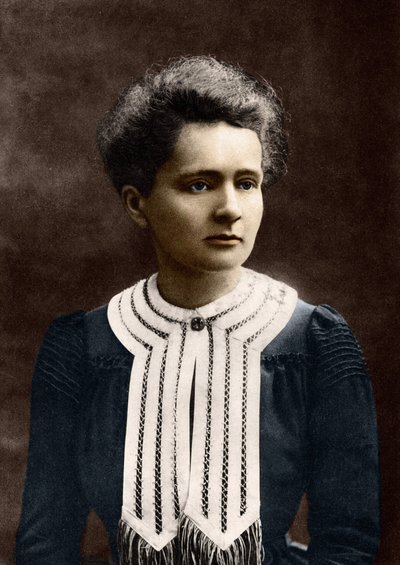 Portrett av Marie Curie 1867-1934 av Eugene Pirou