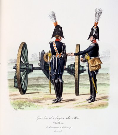 Kongens livvakter, artilleri, 1814-15 av Eugene Titeux