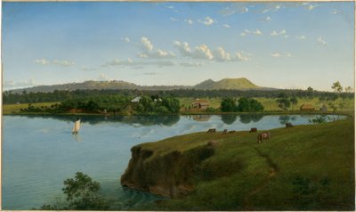 Purrumbete fra over innsjøen av Eugene von Guérard