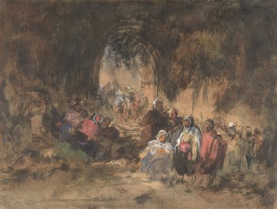 Arabere hviler, 1817-70. av Eugenio Lucas Villamil