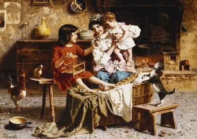 Morsom baby av Eugenio Zampighi