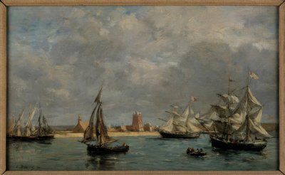 Havnen i Camaret av Eugene Louis Boudin