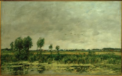 Fortøy ved Honfleur av Eugene Louis Boudin