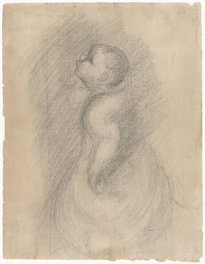 Baby, sett fra siden av Eugène Carrière