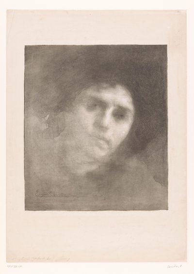 Portrett av Madame Carriere Fru Eugene Carriere av Eugène Carrière