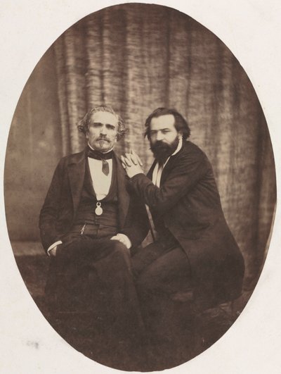 Portrett av skuespilleren Pierre Bocage og venn av Eugène Colliau