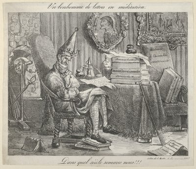 En litterær stipendiat som mediterer, 1821., 1821. av Eugène Delacroix