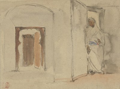 Araber foran huset sitt av Eugène Delacroix