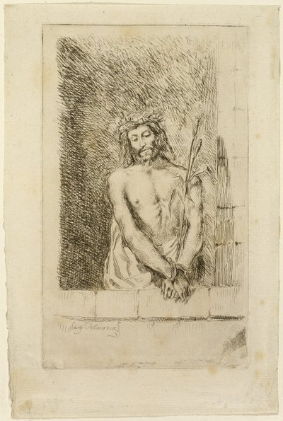 Kristus med sivet av Eugène Delacroix