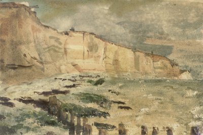 Kritklippene ved Dieppe Views i og rundt Dieppe, fra årene 1852-1855 (serietittel) av Eugène Delacroix