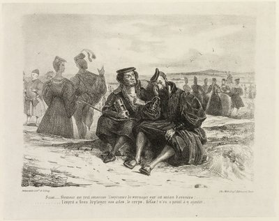 Faust og Wagner av Eugène Delacroix