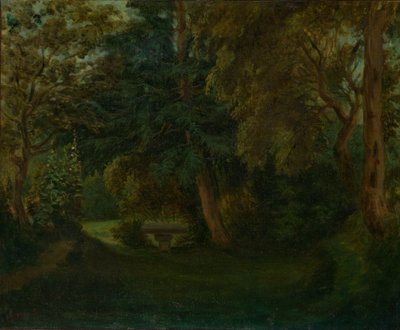 George Sands hage ved Nohant, ca. 1842-43. av Eugène Delacroix