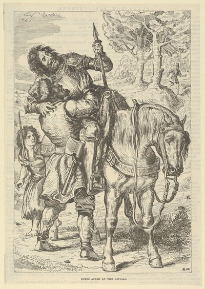 Goetz hjulpet av sigøynerne, etter 1845., etter 1845. av Eugène Delacroix