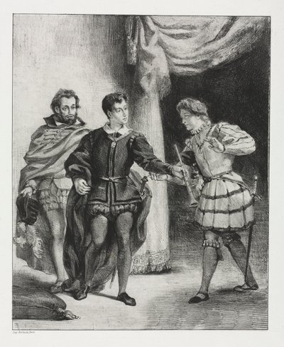 Hamlet: Hamlet og Guildenstern av Eugène Delacroix