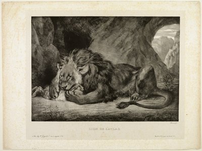 Løve av Atlasfjellene av Eugène Delacroix