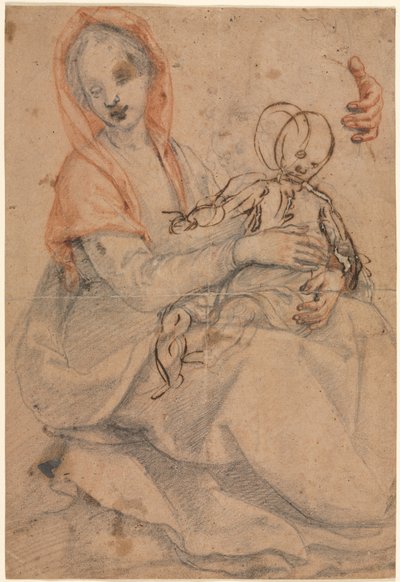 Madonna og barn av Eugène Delacroix