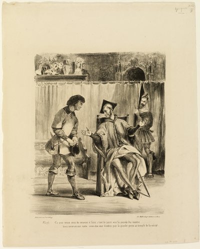 Mephistopheles mottar studenten av Eugène Delacroix