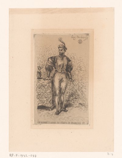 Soldat med sverd Un homme d