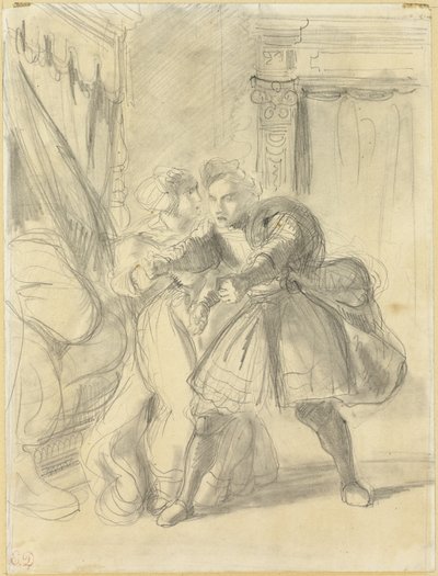 Studere av Eugène Delacroix