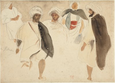 Studie av arabere av Eugène Delacroix