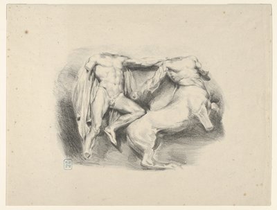 Theseus erobrer av kentauren Eurytus, 1825., 1825. av Eugène Delacroix