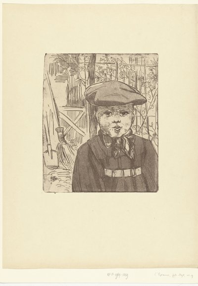 Jongen møtte kjæledyret The Little Grocer L'Epreuve (serietittel) av Eugène Delâtre