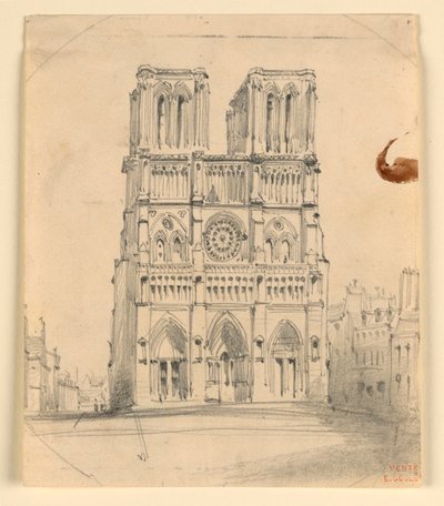 Notre Dame i Paris av Eugène Edouard Soulès