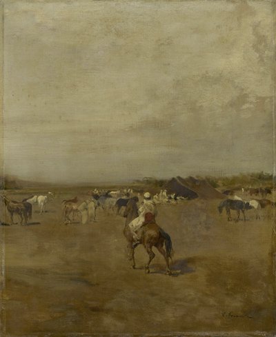 Arabisk leir, ca. 1847 av Eugène Fromentin