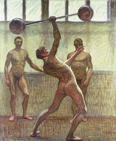 Løftevekter med én arm nummer 2, 1914 av Eugène Jansson