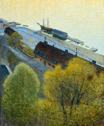 janss vårkveld, av Eugène Jansson