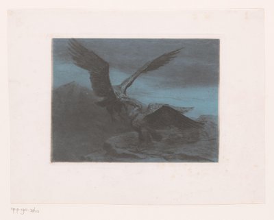 To ørner i et fjell av Eugène Van Hove