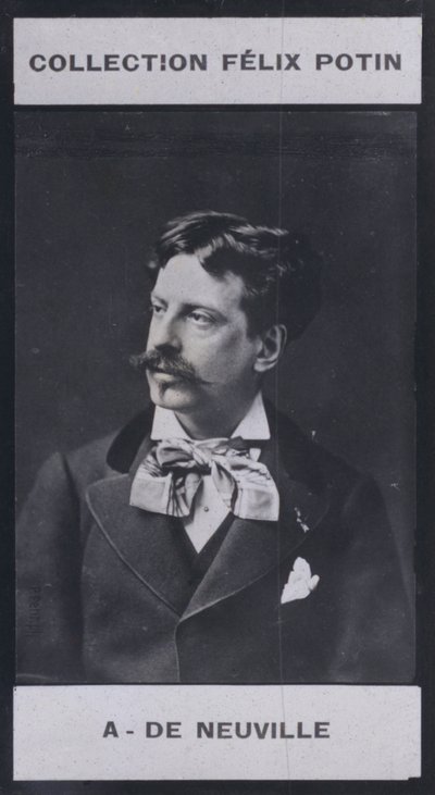 Alphonse de Neuville (1836–1885) (s/hvitt-bilde) av European Photographer