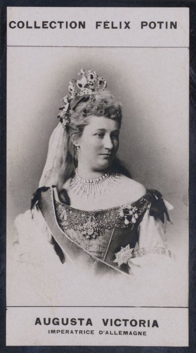 Augusta-Victoria, keiserinne av Tyskland (1858) (s/hvitt-bilde) av European Photographer