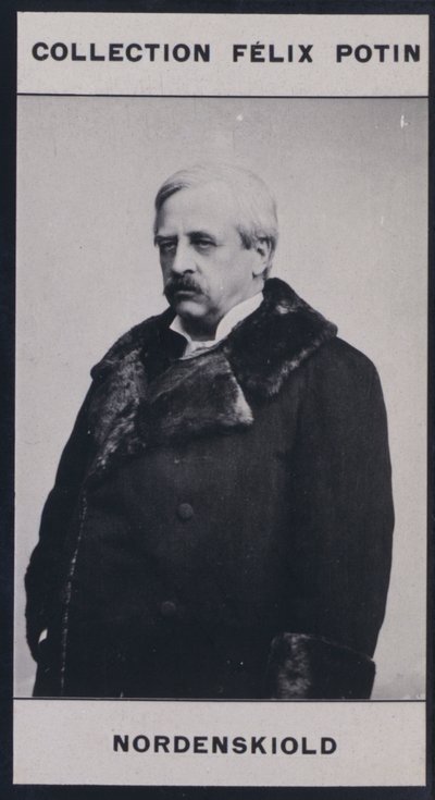 Baron Eric de Nordenskjold (1832-1901) (s/hvitt foto) av European Photographer