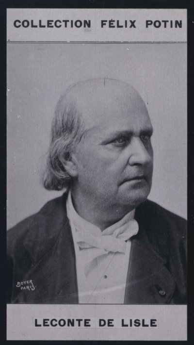 Charles Leconte De Lisle (1818-1894) (s/hvitt-bilde) av European Photographer