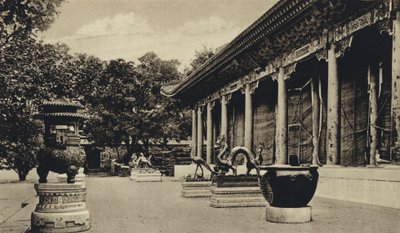 Kina, Buddha-tempelet (s/hvitt bilde) av European Photographer