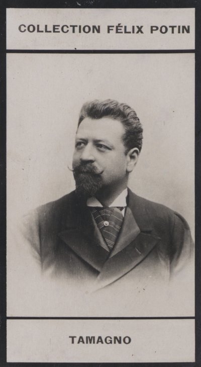 Francesco Tamagno (1850) (s/hvitt-bilde) av European Photographer
