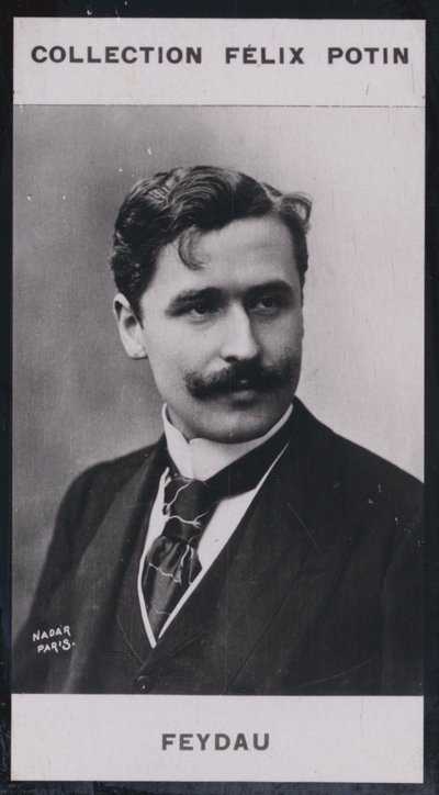 Georges Feydeau (1863) (s/hvitt-bilde) av European Photographer