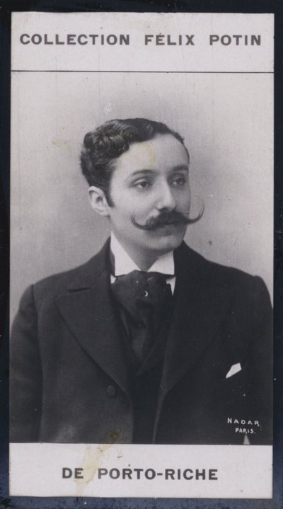 Georges de Porto-Riche (1849) (s/hvitt-bilde) av European Photographer