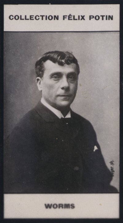 Gustave Worms (1836) (s/hvitt-bilde) av European Photographer