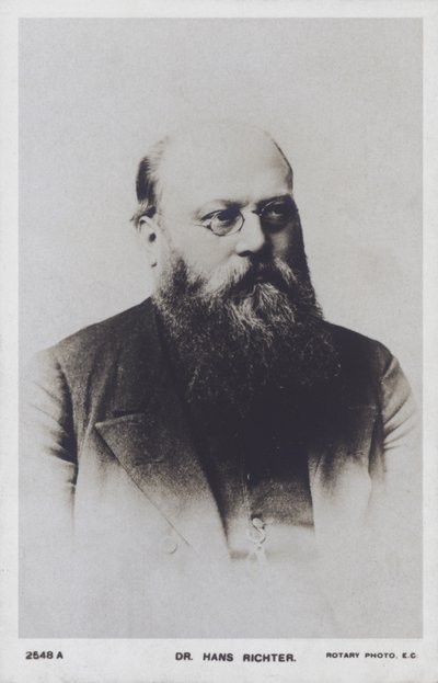 Hans Richter , østerrikskungarsk dirigent (s/hv-bilde) av European Photographer