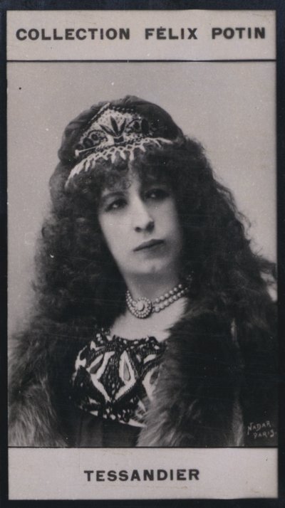 Madame Aimee Tessandier (1851) (s/hvitt-bilde) av European Photographer